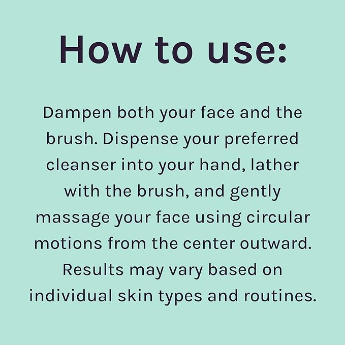 LOLLIPOP Handle Dual-Sided Silicone Face Scrubber, Face Exfoliator, Synthetic Face Brush Cleanser, Facial Cleansing Brush for Massage - Rainbow