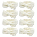 Semato 8 Pcs Creamy White Spa Headband Bachelorette Party Favor Set Skincare Headbands for Women Gifts and Party Supplies (creamy white)