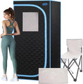1 Person Portable Infrared Sauna, Full Size Portable Sauna Tent for Home, 1,020watt, Far Infrared Sauna Tent,with Heating Foot Pad,Portable Chair, L31.5 x W31.5 x H68.9