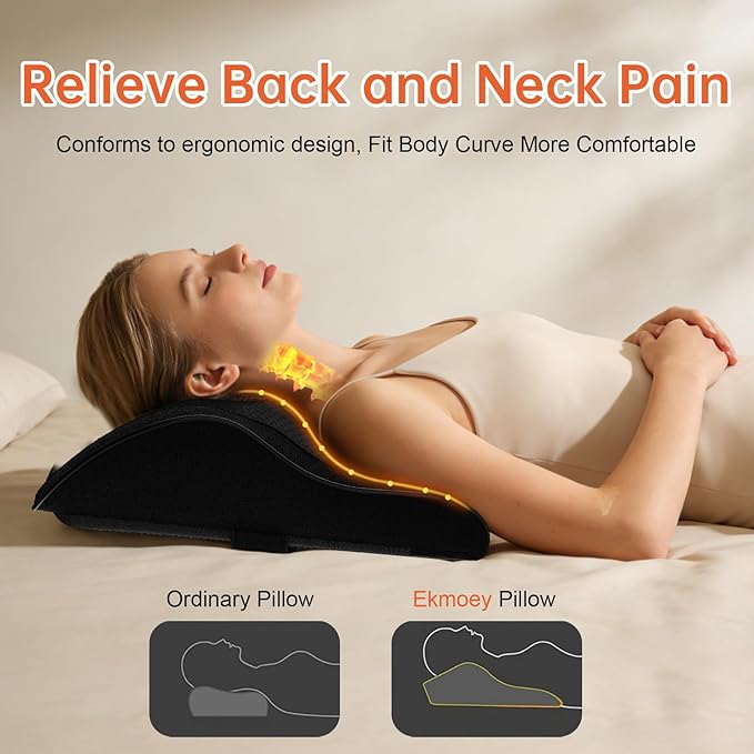 Back Massager with Heat for Pain Deep Tissue 3D Kneading Massage Pillow for Shoulder, Back, Neck, Leg, Body Relaxation at Home, Office, Gifts for Mom Dad Women Men
