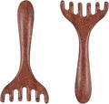 2 PCS Wood Scalp Massager Portable Head Scratcher Massage Comb Head Massage Tool Wide Tooth Massage Comb 6 Claws Scalp Comb Wooden Massage Heads Comb for Back Legs Feet