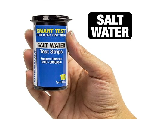 Poolmaster Salt Water Swimming Pool and Spa Water Chemistry Testing Strips, Made in the USA, 22210