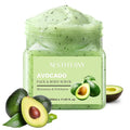 Avocado Body Scrub &Avocado Face & Body ScrubMoisturizing and Exfoliating Body, Face, Hand, Foot Scrub,Deep Cleansing 350ml