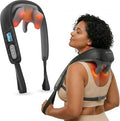 COMFIER Hands-Free Neck and Shoulder Massager with Heat, Cordless 4D Deep Tissue Kneading Back Massager, Rechargeable Shiatsu Massage for Pain Relief, Home, Office & Housework