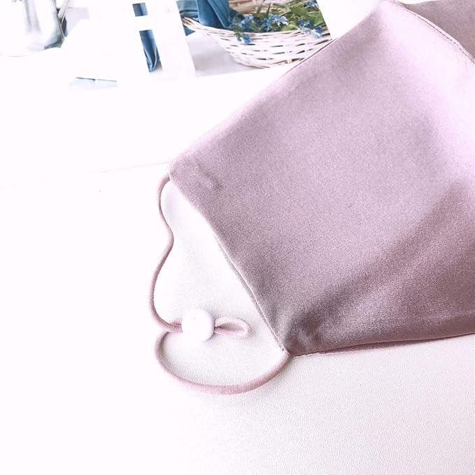 ROSEWARD 100% Mulberry Silk Face Mask for Women Men Reusable Adjustable with Filter Pocket