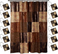 Zahari Home 13pc Zambia Animal Shower Curtain Set & Hooks - Classic Fabric Shower Curtain - Unique Western Country Design by ZahariHome
