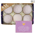 Purple Canyon Glowing Goat Natural Bath Bombs | Skin Moisturizing Goat Milk with Pink Calamine Clay for Sensitive Skin | Fragrance Free Handmade Bath Bombs for Skin Care