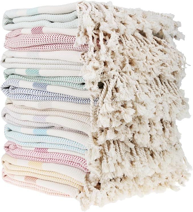 Personalized Embroidered Beach Towel | Throw Blanket, Easy Carry, Sand Free, Highly Absorbent, Quick Dry, Turkish Towels for Travel Camping Bath Sauna Beach Gym Pool Yoga SPA by Lahammam, Ege, Red