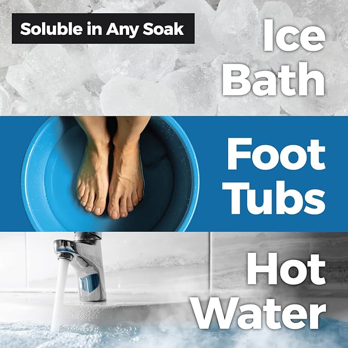 Muscle Rehab Epsom Salt Bath Soak 5 Travel Packets - with Arnica and Magnesium for Muscle Pain Relief - Portable Foot Soak for Athletes and Active Recovery