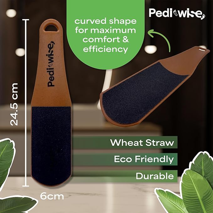 Professional Foot Scrubber Foot File for Dead Skin & Callus Remover - Extra Large Double Sided Pumice Stone for feet - Recommended by Podiatrists