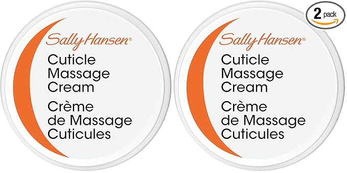 Sally Hansen Nail Treatment Cuticle Massage Cream™ | Moisturizing Cuticle Care | Nourishes & Conditions Dry Nails & Cuticles (Pack of 2)
