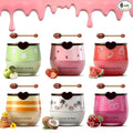 6PCS Bee Lip Balm Honey Pot，Honey&Strawberry&Watermelon&Cherry&Apple&Coconut Lip Mask Overnight Propolis Moisturizing Lip Balm Hydrating Prevention Dry and Crack Lip Scrubs Exfoliator Lip Wrinkle Care