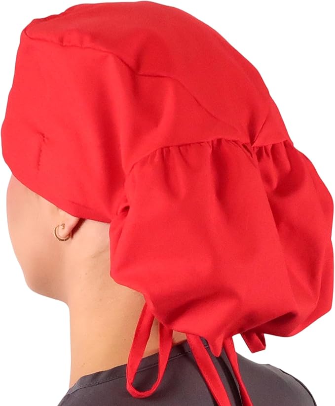 Sparkling EARTH Big Hair Ponytail Classic Surgical Style Scrub Working Cap - Made in The USA!!!