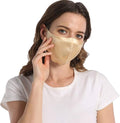 ROSEWARD 100% Mulberry Silk Face Mask for Women Men Reusable Adjustable with Filter Pocket