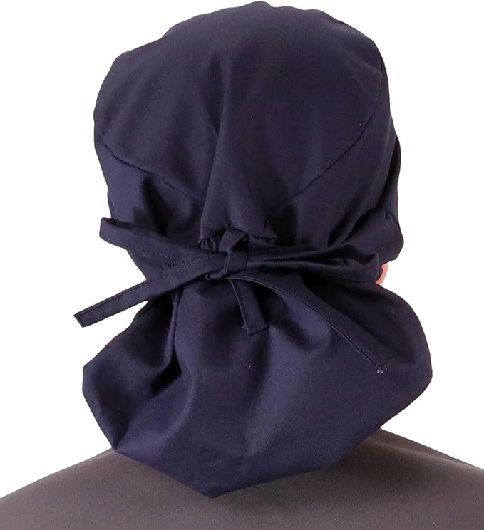 Sparkling EARTH Big Hair Ponytail Classic Surgical Style Scrub Working Cap - Made in The USA!!!