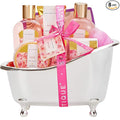 spa luxetique Gift Set For Women, Bath Sets for Women Gift, 8 Pcs Rose Spa Basket Includes Bubble Bath, Shower Gel, Body Lotion, Mom Birthday Gifts, Mother‘s Day Gifts for Her