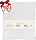 Luxury Bathtub Pillow,Gift for Mother's Day,Head,Neck & Back Support,Quick-Drying 5D Mesh Core,Adjustable Thickness Fits Any Bathtubs,Easy to Maintain,Beige