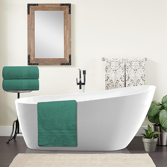 Softolle 100% Cotton Luxury Bath Sheets - Pack of 2 (35" x 70") | Super Soft, Quick-Dry & Highly Absorbent Towels for Bathroom, Home, Spa & Gym (Dusty Green)