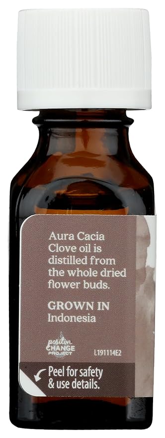 AURA CACIA Clove Bud Essential Oil, 0.5 FZ