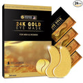 REDANHA 24 Pairs 24K Gold Under Eye Patches Face Masks Dark Circles Puffy Eye Bags Collagen Skincare Spa Trip Gift Eye Mask