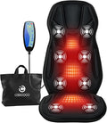CooCoCo Back Massager with Heat, 8 Vibrating Motors Back Massager for Pain Relief Deep Tissue, Massage Chair Pad, Chair Massage Pad for Office Home, 2 Heaitng Levels, Gifts for Women Mom Mothers Wife