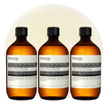 Aesop A Rose By Any Other Name Body Cleanser Refill | Gentle Shower Gel with Rose Petal Essential Oil Blend to Soften & Hydrate Skin | 500 mL / 16.9 oz - Recyclable Bottle (Pack of 3)