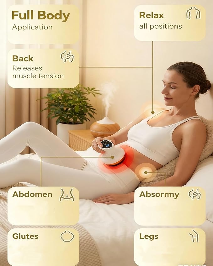 Cellulite Massage Tool, Body Sculpting Machine, Anti Cellulite Massager Helps Reduce Cellulite in The Abdomen, Arms, and Legs, 9 Suction Levels & Heat