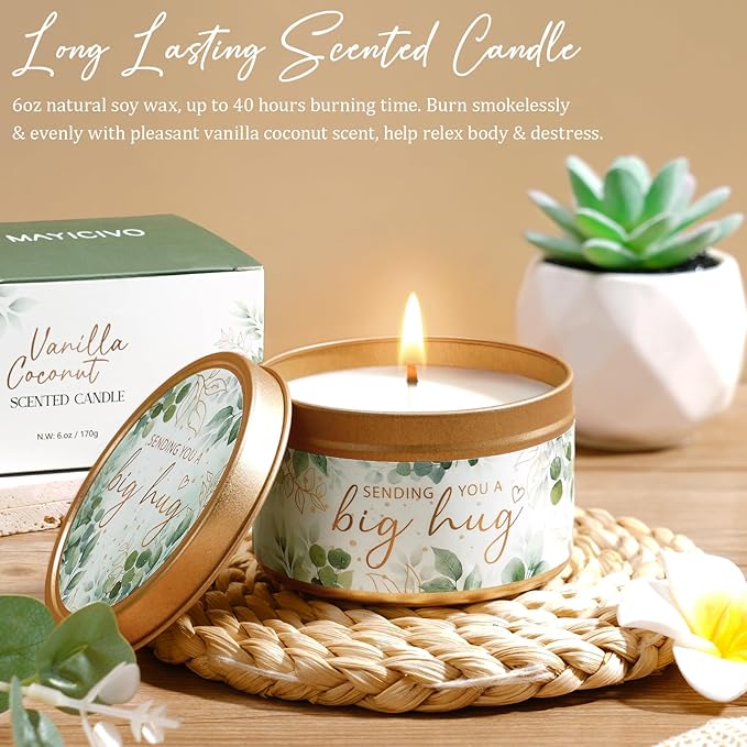 Mothers Day Birthday Gifts for Women Self Care Gift, Get Well Soon Gift Baskets Relaxing Spa Care Package for Women with Blanket, Unique Gift Baskets for Mom Her Wife Girlfriend Friend Sister Teacher