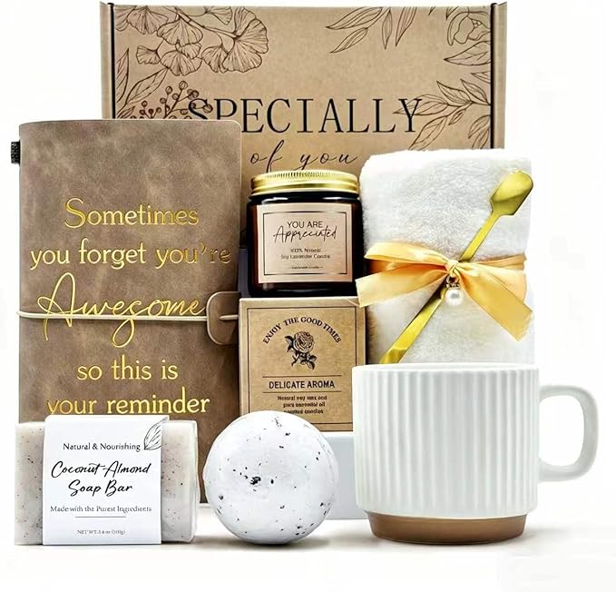 Thank You gift Set for Women & Men - New Employee Welcome, Coworker Farewell, Teacher Appreciation, Office Gift Baskets for Social Worker, Secretary, Going Away Gift