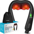 CuPiLo Cordless Neck Massager for Pain Relief Deep Tissue, FSA Eligible HSA Store Upgrade Shoulder Massager with Heat, Skin-Friendly Fabric & Extended Straps for Larger Body Types, Mothers Day Gifts