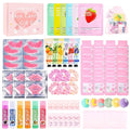 KYDA 84PCS SPA Party Supplies for Women, Face Mask, Hand Cream, Lip Balm, Under Eye Patches, Lips Mask, Skincare Set, Foot Bath Bomb and Hair Band, Spa Birthday Sleepover Party Supplies Slumber Party