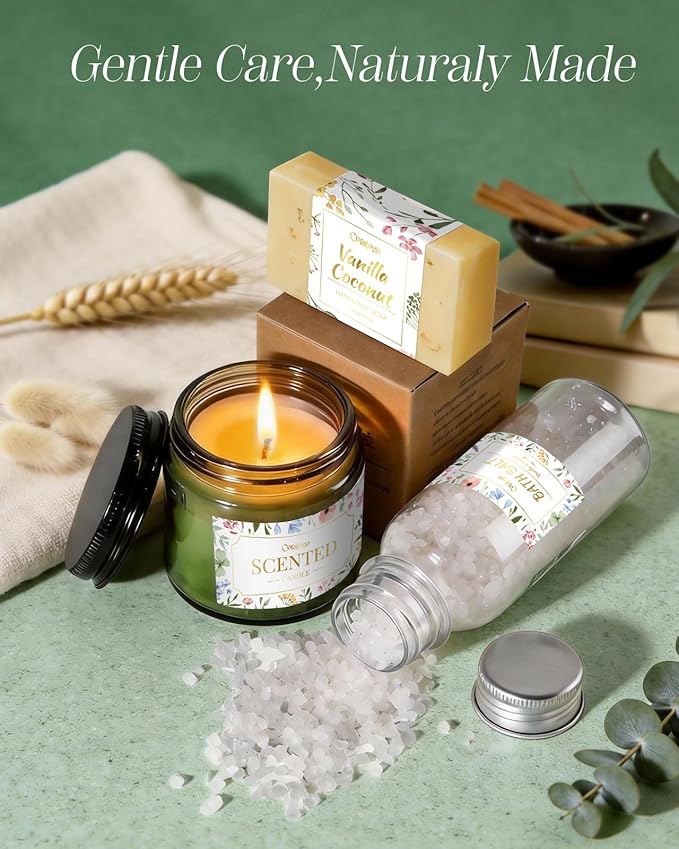 Coralogo Mothers Day Gift Basket for Women - Unique Spa Self Care Gifts for Women with White Blanket, 40oz Tumbler, Spa Gift Baskets for Her Birthday, Get Well, Mothers Day, Thinking of You