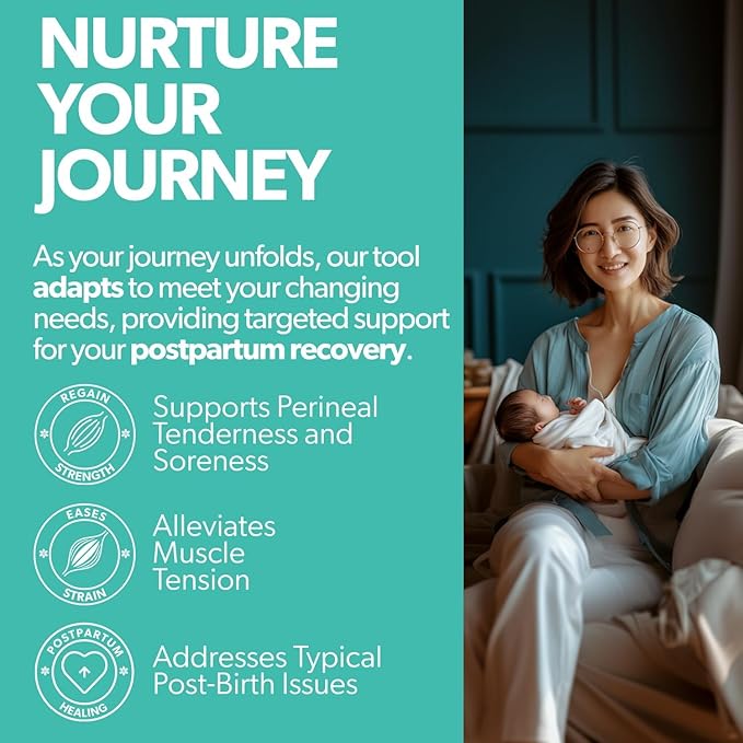 Perineal Massage Tool with 10 Vibration Modes: Designed for Labor and Delivery Essentials - Used During Pregnancy, Labor Prep, Third Trimester, and Postpartum - A Maternity Must Have By Intimate Rose