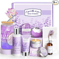 Mothers Day Gifts for Mom, Lavender Gift Baskets, Birthday Gifts for Women, Bath and Body Relaxing Spa Self Care Care Package Home Spa Bath Gift for Mom Sister Wife Female Friends Coworker Employee