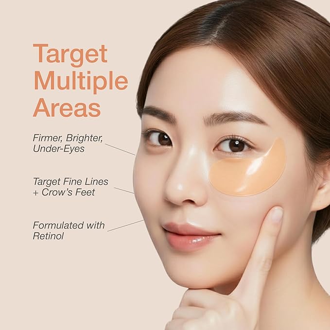 Naisture Collagen Nourishing Hydrogel Under-Eye Patch with Retinol and Peptides for Firmness and Hydration, 30 Pairs (60 ea)