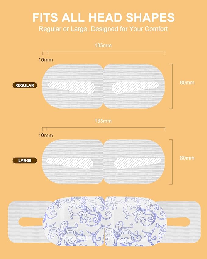 Heated Eye Mask Disposable 24 Pack, 45+ Min Self Heating Steam Eye Mask for Dry Eyes Dark Circles Puffy for Sleep Travel Office, Warming Rest Eyes Mask Best Gifts for Women (Chamomile)