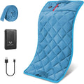 Vofuoti Portable Heating Pad, Cordless Weighted Heating Pads with Battery and 3 Heat Settings, Electric Heated Pad for for Back, Abdomen, Neck & Shoulder, Women Men, 12" x 24" (Blue-Pro, 12"x24")