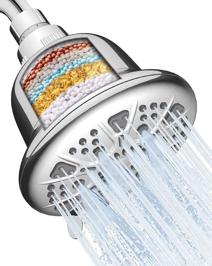 MakeFit Shower Head Filter Replacement Cartridge for MakeFit Filtered Shower Head - H5H117 (2-PACK)