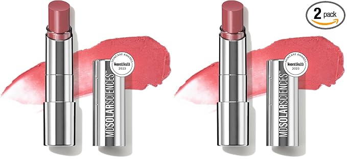 MDSolarSciences Tinted Sheer Lip Balm SPF 30 | Hydrating Lip Sunscreen | Shea Butter, Jojoba & Avocado Oils | Moisturizing, Vegan, & Clean| 0.15 oz, Blush,(Pack of 2)