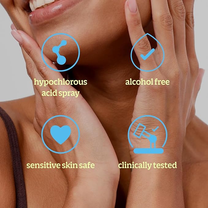 BRIOTECH Renew Toner, Hypochlorous Acid Spray, Minimize Appearance of Blemishes, Soothing Facial Mist for Sensitive Skin, Calm Redness & Bumps, Vegan, 4 fl oz (4 Pack)