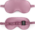 TAFTS Silk Sleep Mask - 22mm 100% Pure Mulberry 6A Silk & Blindfold, Soft Eye Masks, Lightweight, for Travel, Napping, Camping (Mauve)