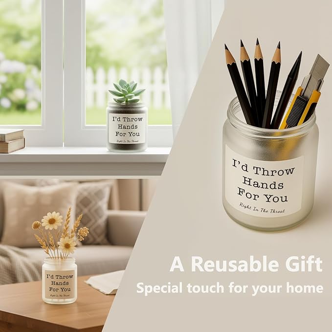 Candles Gifts for Women, Birthday Gifts for Women, Unique Friendship Gift for Womens, Best Friend, Her, Sister, Bestie, Girlfriend, Mom, Funny Scented Candle with Replaceable Stickers