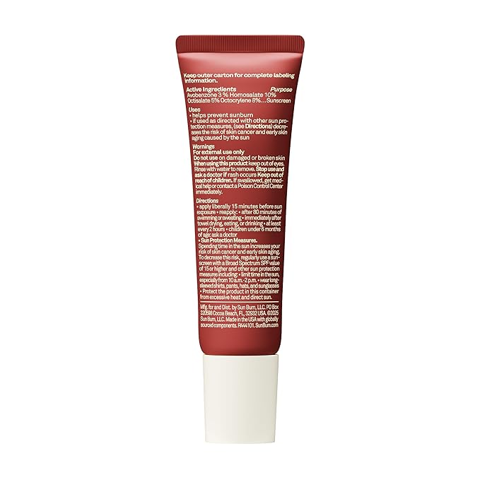 Sun Bum SPF 30 Sunscreen Bonfire Tinted Lip Balm - Coconut Flavor Broad Spectrum Moisturizing with Aloe & Vitamin E - Hawaii 104 Act Compliant (Made Without Octinoxate & Oxybenzone) - 0.5 oz