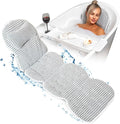 Full Body Bath Pillow for Tub with Free Bath Tray & Wash Bag – 2-in-1 Design | 5D Air Mesh, Detachable Headrest, Non-Slip Suction Cups, Machine Washable