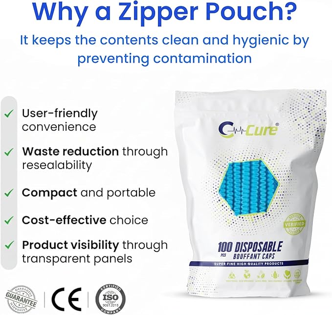 Disposable Bouffant Caps 21 Inch Non Woven Hair Net Elastic Head Cover For Food Service Kitchen Salon Lab Spa And Hygiene Use
