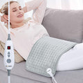 WOOMER Extra Large Heating Pad, Electric Heating Pad for Back Pain & Cramps Relief, Heat Pad with Multi-Color Option, Moist Heat Therapy Feature, Auto Shut-Off, Power Cords Storage Belt
