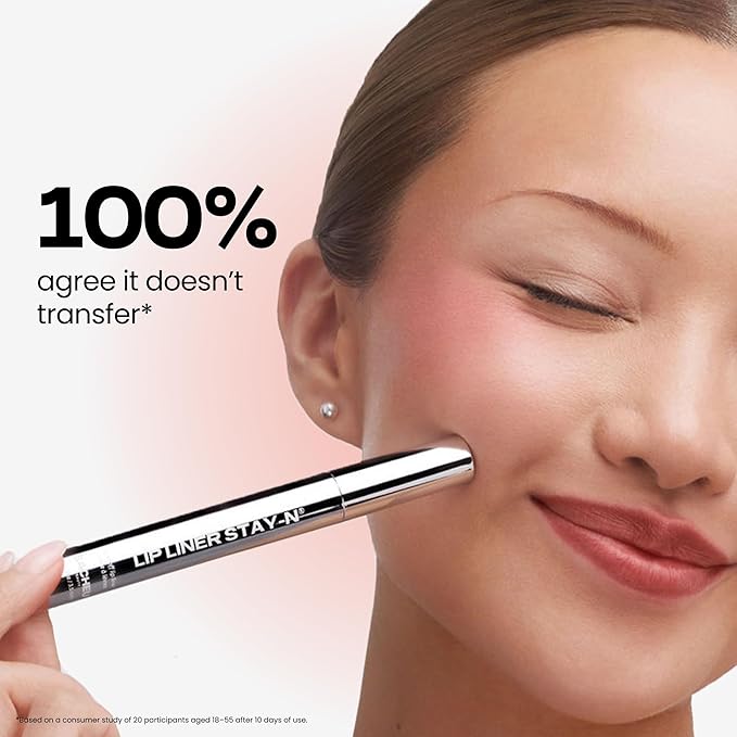 Sacheu Lip Liner STAY-N Peel Off Lip Stain — Long Lasting Waterproof Lip Tint with Hyaluronic Acid & Vitamin E — Transfer Proof Matte Finish, Vegan & Cruelty-Free (getREDy)