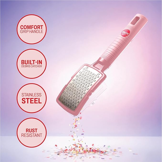 Onyx Professional Foot Rasp, No Mess Callus Remover for Feet, Includes Debris Catcher - Stainless Steel Foot Scrubber Dead Skin Remover, Lightweight Callus Shaver for Feet, Foot File, Pedicure