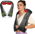 UFFAE Cordless Shiatsu Neck and Back Massager with Heat, Electric Deep Tissue Kneading Neck and Shoulder Massage, Best Gifts for Women Men Mom Dad Mothers Fathers Day Birthday Gift, Black (Cordless