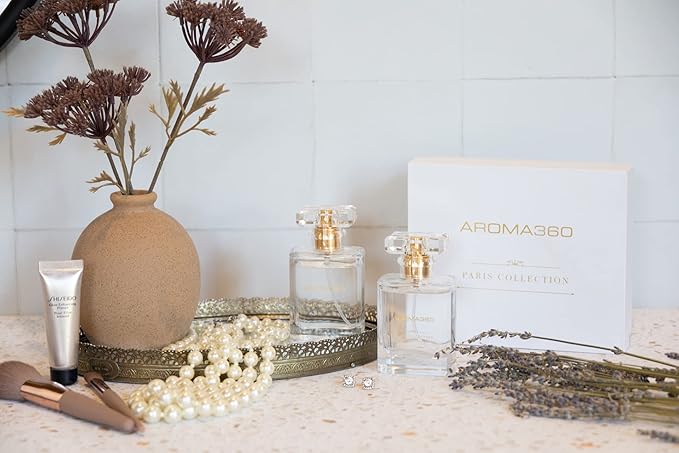 Aroma360 - Chandelier - Essential Oil Room Spray Duo - Luxury Hotel Inspired Aromatherapy - Hints of Bergamot, Sweet Berry, Jasmine, Saffron - Hypoallergenic - Air Freshener Spray - 6.8 Fl Oz - 2 Pack